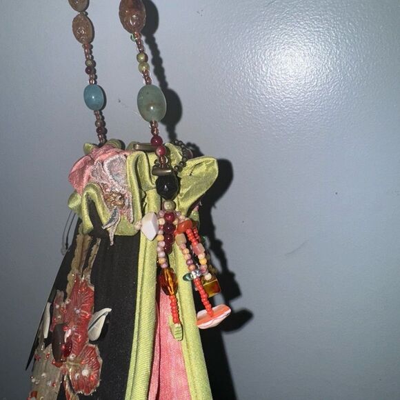 mary frances beaded shoulder bag #729 with semi precious stones - Picture 3 of 9